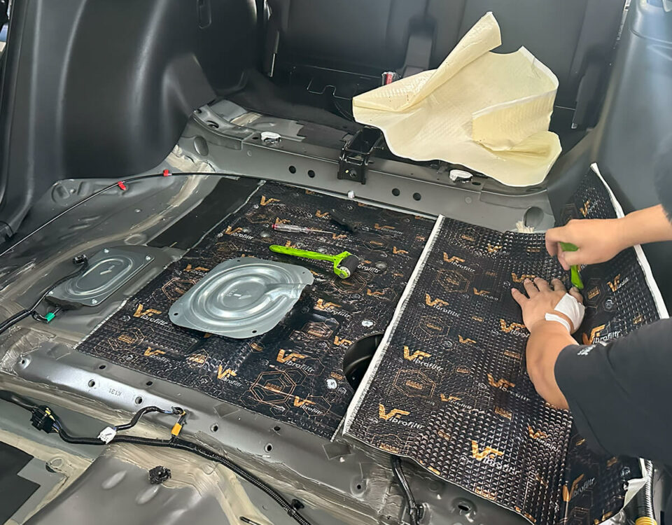 Soundproofing reduces road noise, wind noise and panel vibration entering the cabin